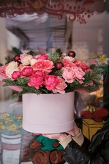 Beautiful Flower Box Held in Hand