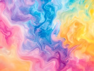 Obraz premium Abstract Swirling Colorful Liquid Background