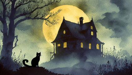 黒猫と不気味な家 06