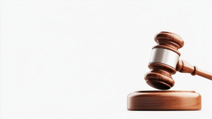 Professional Courtroom Setting with Gavel