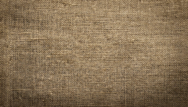 papier peint d'une texture d'une surface de tissu tiss&eacute; en toile de jute vintage