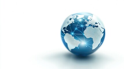 Fototapeta premium High Quality Photostock Globe on White Background