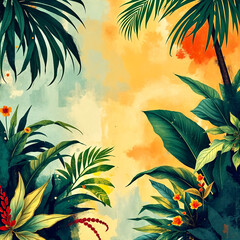 tropical jungle background