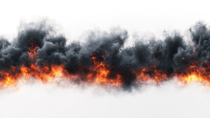 High-Quality Image of Burning City Landscape