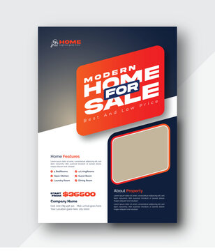 a brochure for sale with a house sale sign