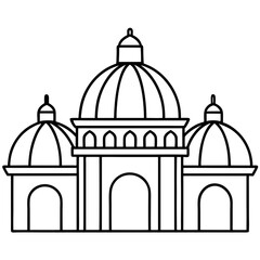 taj mahal vector illustration