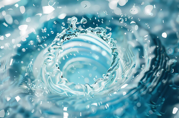 Water droplets and bubbles