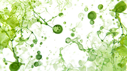 Water droplets and bubbles