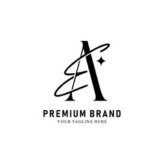 Modern Creative AE Logo Design. icon initial Based Monogram and Letters in Luxury vector
