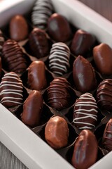 Gourmet Chocolates in a Luxurious White Box