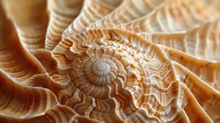 Close-Up of Seashell on Sandy Beach