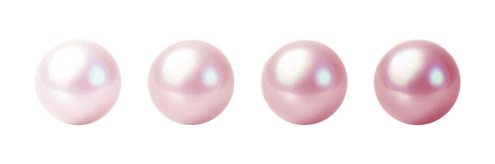White gradient spheres with a pearl-like gloss, showcasing elegance and high quality.