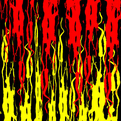 Abstract Fire Background. Abstract flame Background. doodle red and yellow fire background