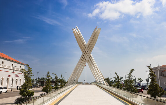 Luanda, Angola - May 17, 2024: Modern architecture stands tall in Luanda Angola showcasing the city\'s vibrant urban landscape under a bright blue sky