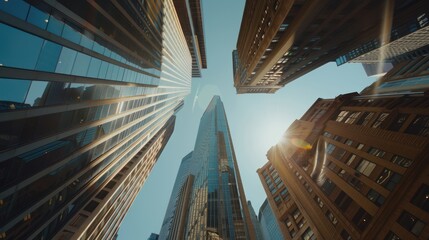 Skyscrapers Reaching for the Sunlight