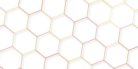 Abstract technology background with hexagons. modern geometric hexagon shape Poster, wallpaper, Landing page. geometric hexagonal, triangle, shape. Vector illustration. can be used in cover design.