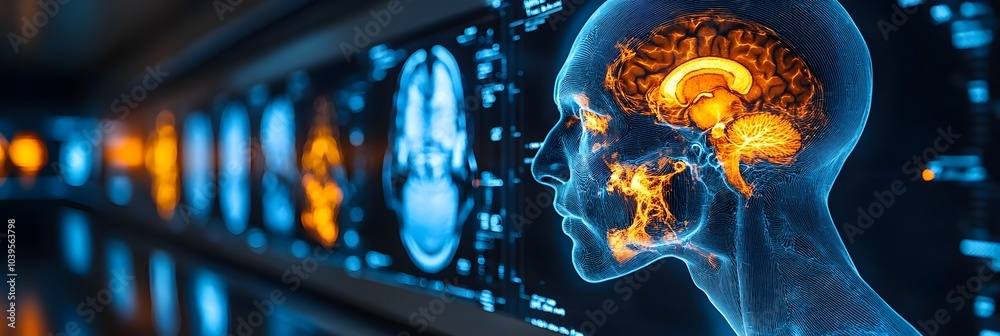 Fototapete Intelligence Revolutionizing Early Medical Diagnosis and Interventions:Innovative AI-Powered Analytics Detect Subtle Changes in Scans to Catch Problems Early and Enable Personalized.