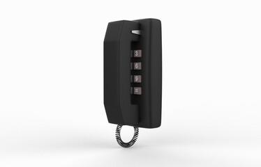 Wall Mounted Phone 3D model 