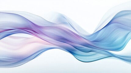 Obraz premium A captivating array of floating, translucent waves with smooth color gradients and intricate light effects, fluid and elegant