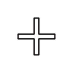 Add icon Flat line illustration