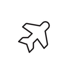 Airplane mode icon Flat line illustration