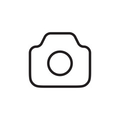 Camera icon Flat line illustration