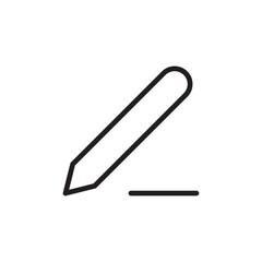 Edit icon Flat line illustration