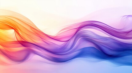 A captivating blend of fluid, colorful waves with radiant light effects and smooth gradients, elegant and fluid