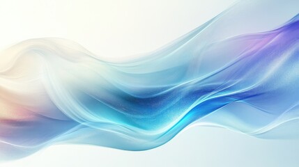 Fototapeta premium A captivating blend of fluid, colorful waves with radiant light effects and smooth gradients, elegant and fluid
