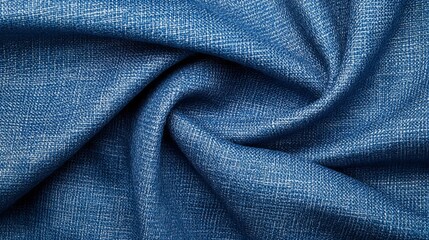 Blue Fabric with Subtle Texture and Realistic Appearance