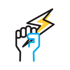 Vector multicolor icon for Empower