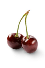 Cherry isolated on the white background
