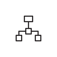 Roadmap icon Flat line illustration