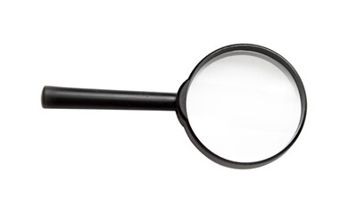 Magnifying glass isolated on the white background.