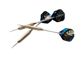 Darts arrows isolated on white background