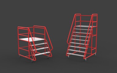 steel   ladder  