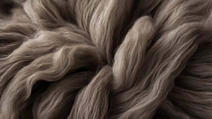 Fototapeta premium Black Soft fluffy wool texture background
