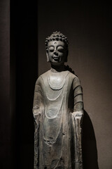 The Buddhist stone carving statue