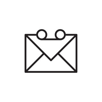 recommend clip art: Voice mail icon Flat line illustration