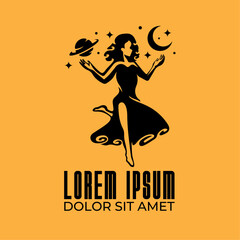 Naklejka premium Lady Universe