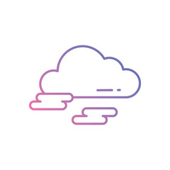 Fog vector icon stock illustration