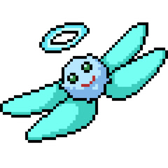 Fototapeta premium pixel art of blur fairy angel