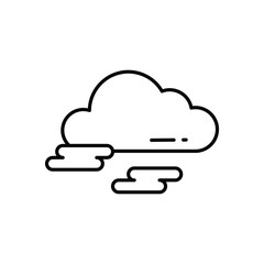 Fog vector icon stock illustration