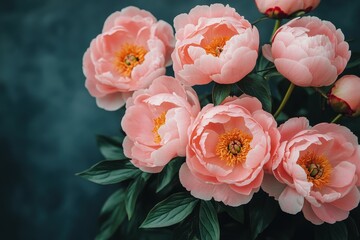 Close-up of neon purple flowers glowing under UV light.. Beautiful simple AI generated image