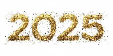 2025 New Year Celebration - 2025 Number And Fireworks Abstract Defocused Lights
