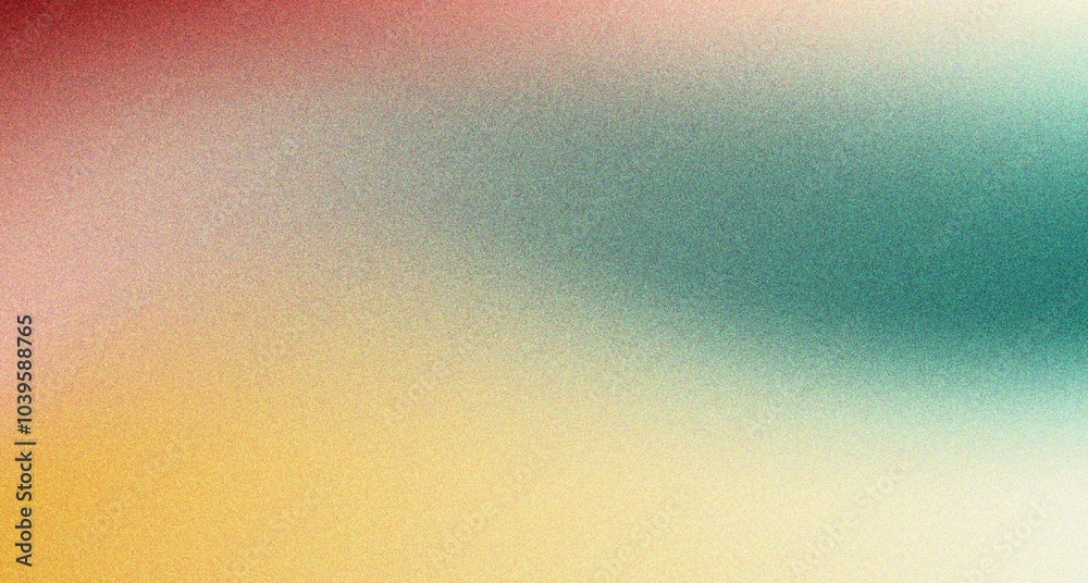 Poster grainy gradient background teal green yellow white blue blurred gradient noise texture effect, poste