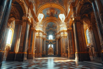 York Minster Cathedral - York,  England. . Beautiful simple AI generated image