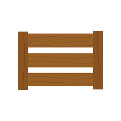 Illustration of simple wooden crate with horizontal slats, ideal for storage or shipping designs.