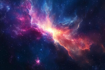 Fototapeta premium Space nebula and galaxy