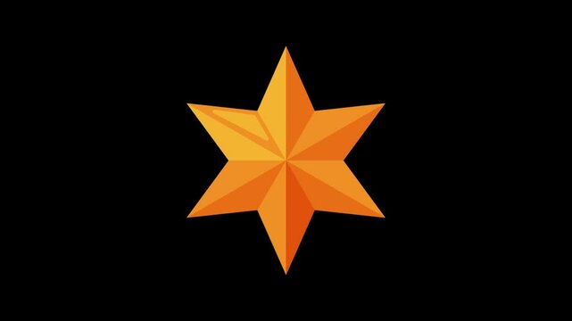 star animation .  star animation  icon. 3d golden star animation .
